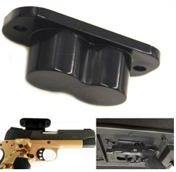 rare earth magnet gun mount with guns