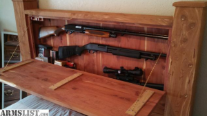 gun storage headboard