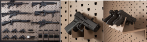 how to mount your gun on the wall with louvered wall panel