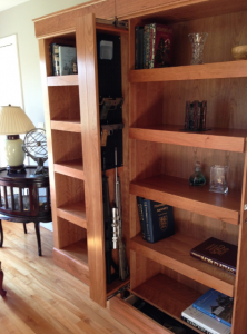 gun concealment bookcase