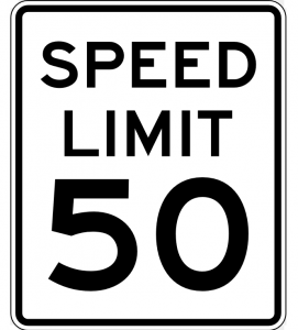 keep to the speed limit